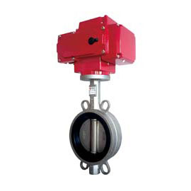 |Electric stainless steel wafer butterfly valve|