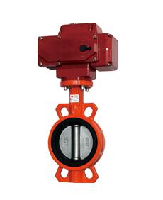 |Electric wafer butterfly valve|