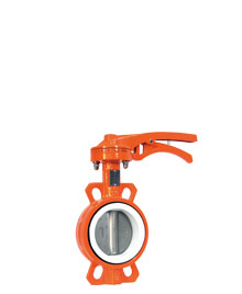 |Lever PTFE lined butterfly valve|