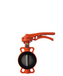 |Lever wafer butterfly valve|