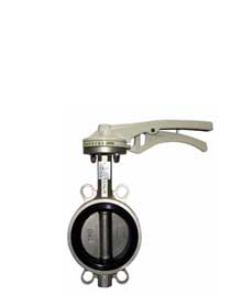 |Handle stainless steel wafer butterfly valve|